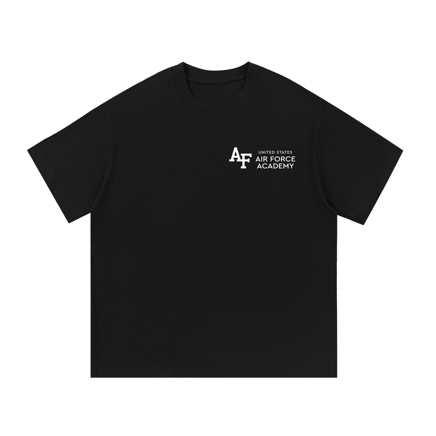 Essential Tee — Designed front · Black