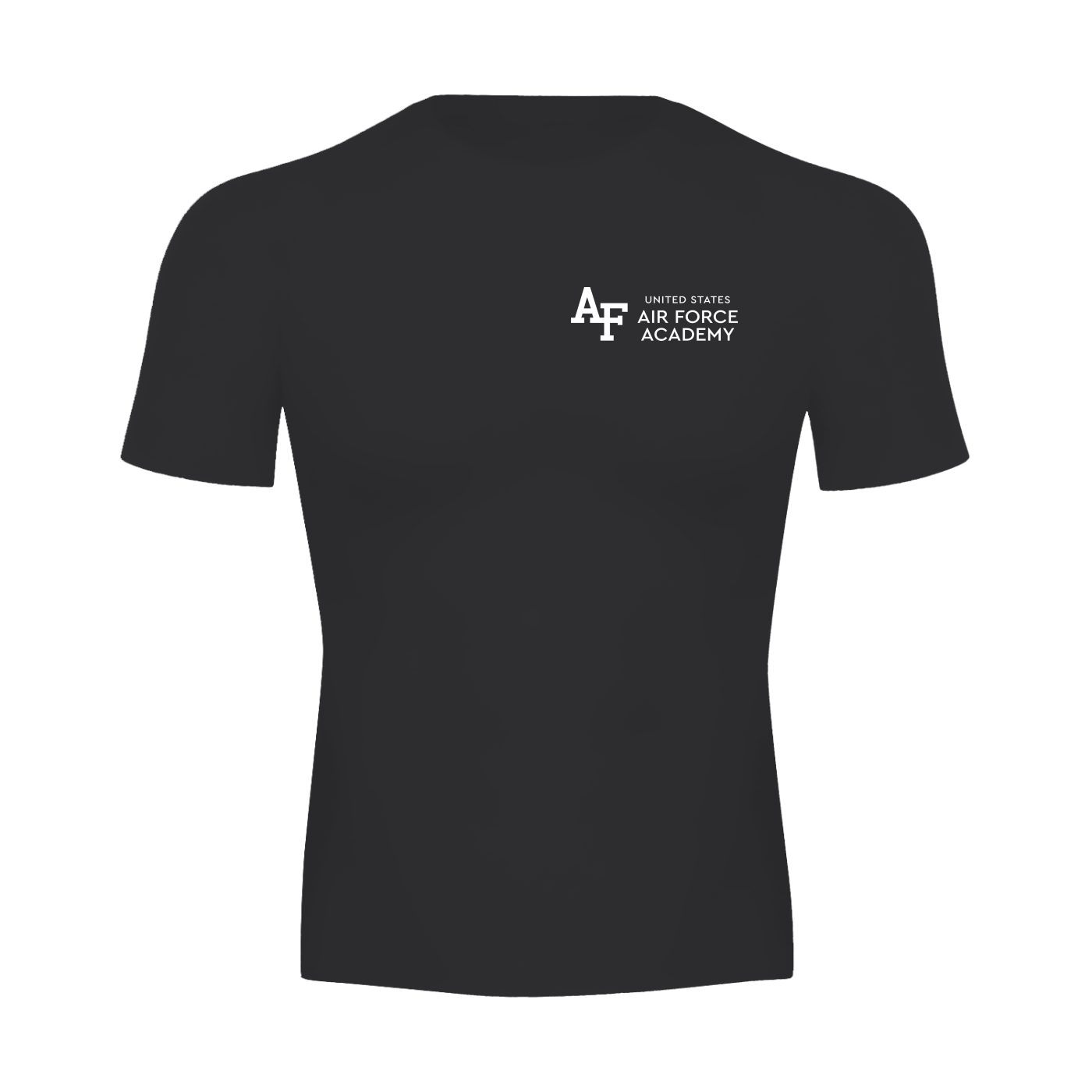 Performance Tee — Designed front · Black