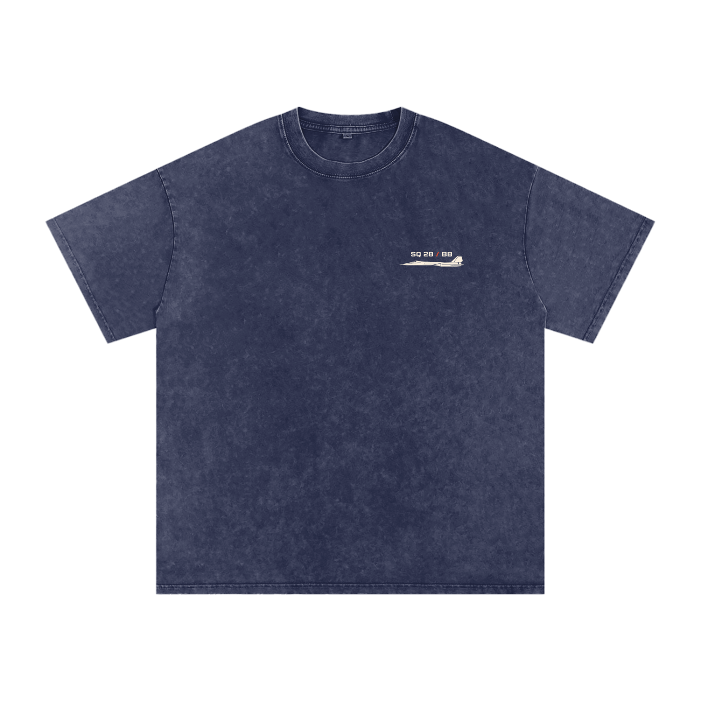 Snow Wash Tee — Designed front · Royal Blue